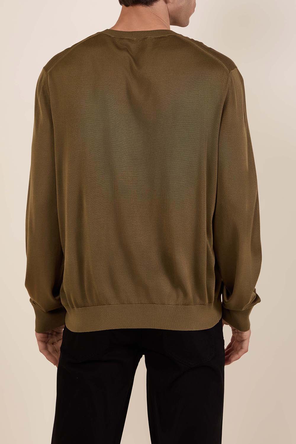 תמונת דוגמן אחורית של סריג משי