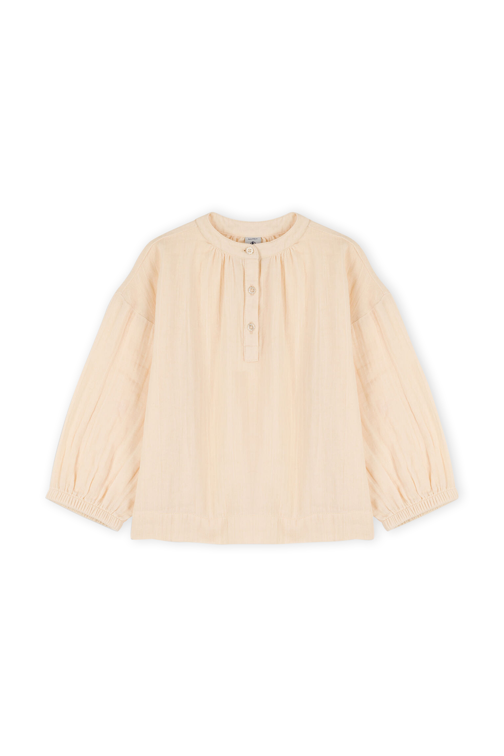 תמונה קידמית של חולצת בלוזון עם כפתורים - גילאי 6-12