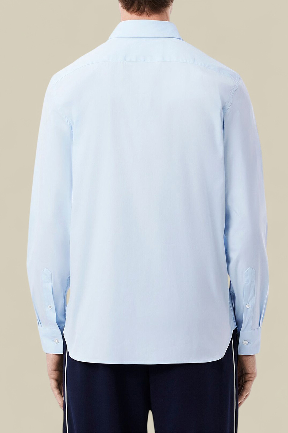 תמונת דוגמן אחורית של חולצת כפתורים סלים פיט