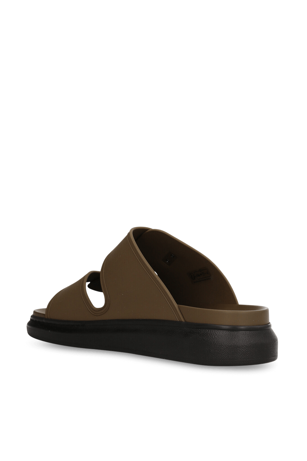 תמונה אחורית של כפכפי סליידס גומי