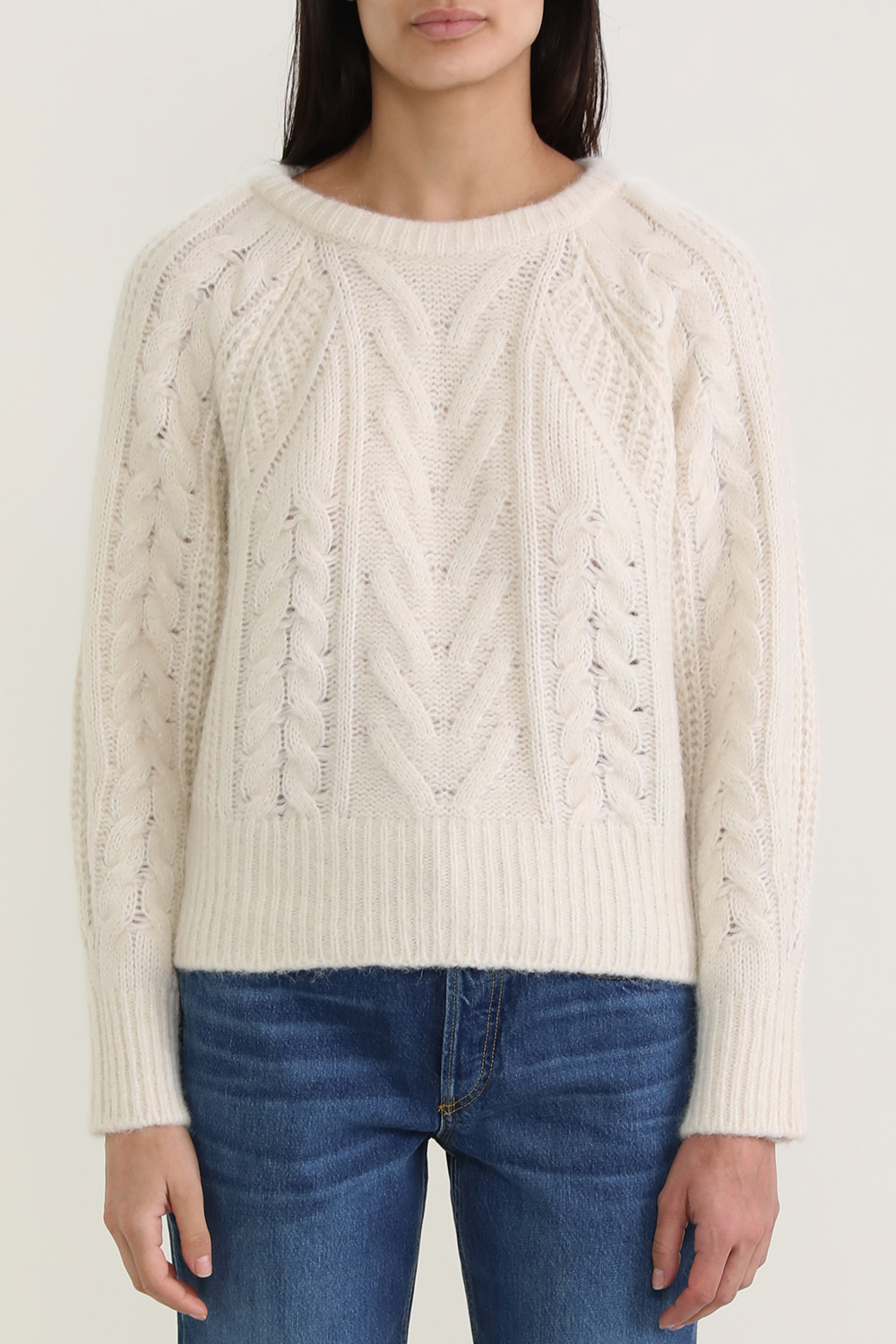 תמונת דוגמן קידמית של סוודר ג'אוס סרוג