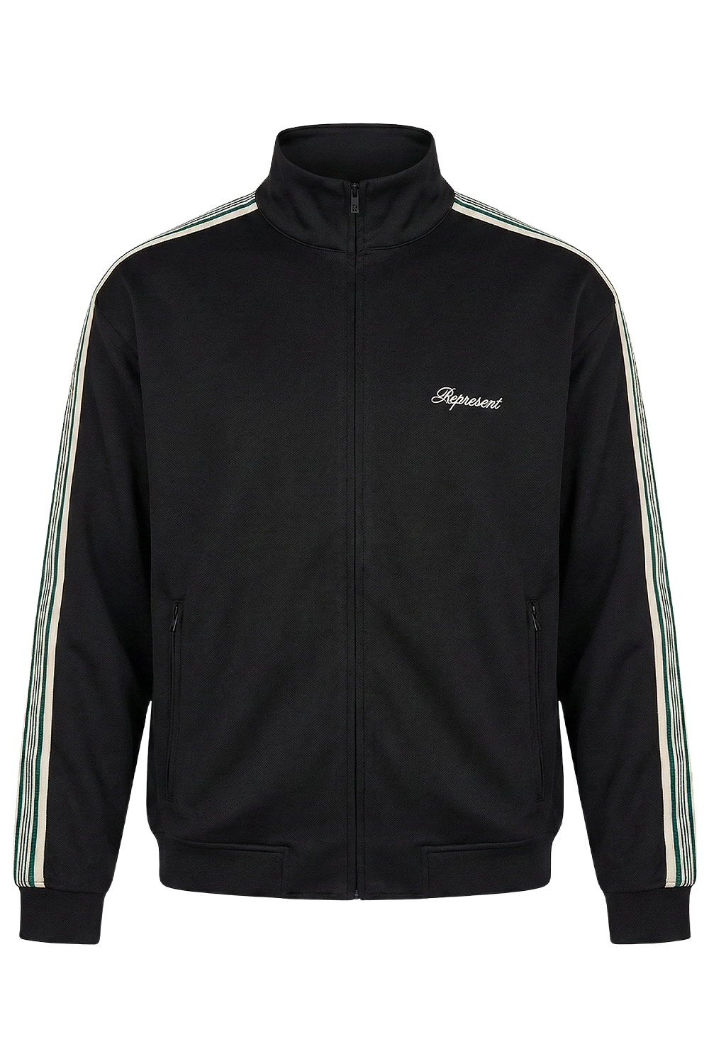 תמונה קידמית של סווטשירט עם רוכסן