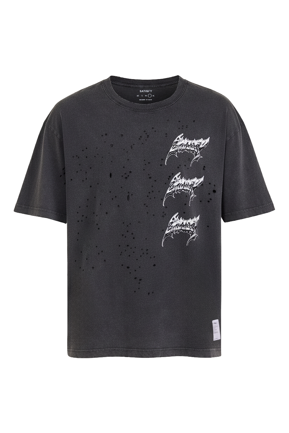 תמונה קידמית של חולצת אימון עם הדפס