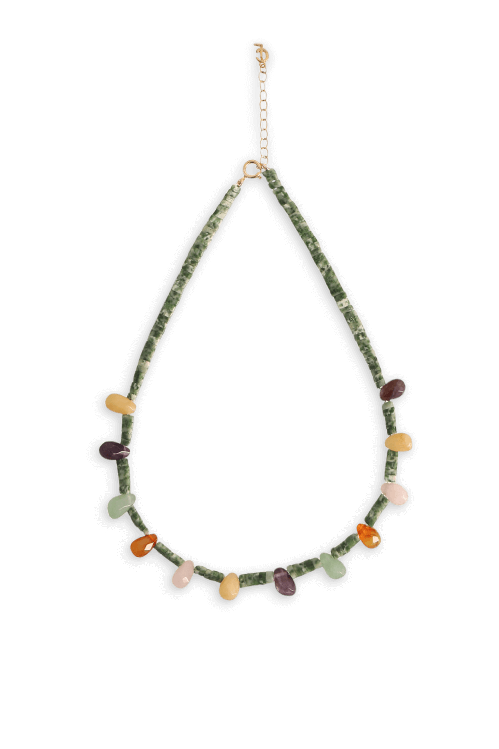 תמונה קידמית של שרשרת אבנים