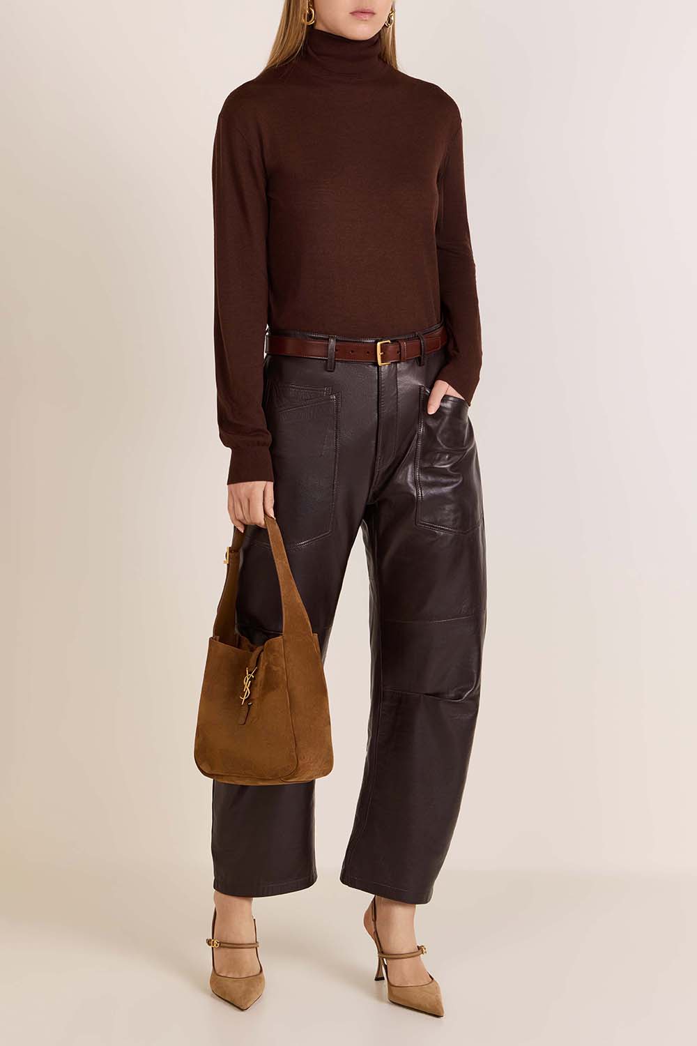 תמונת דוגמן קידמית של תיק כתף לה 5 A 7 בגודל סמול