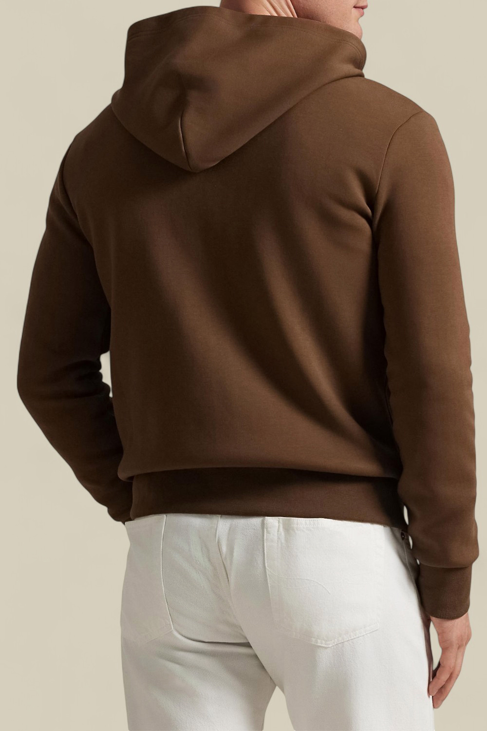 תמונת דוגמן אחורית של סווטשירט קפוצ'ון