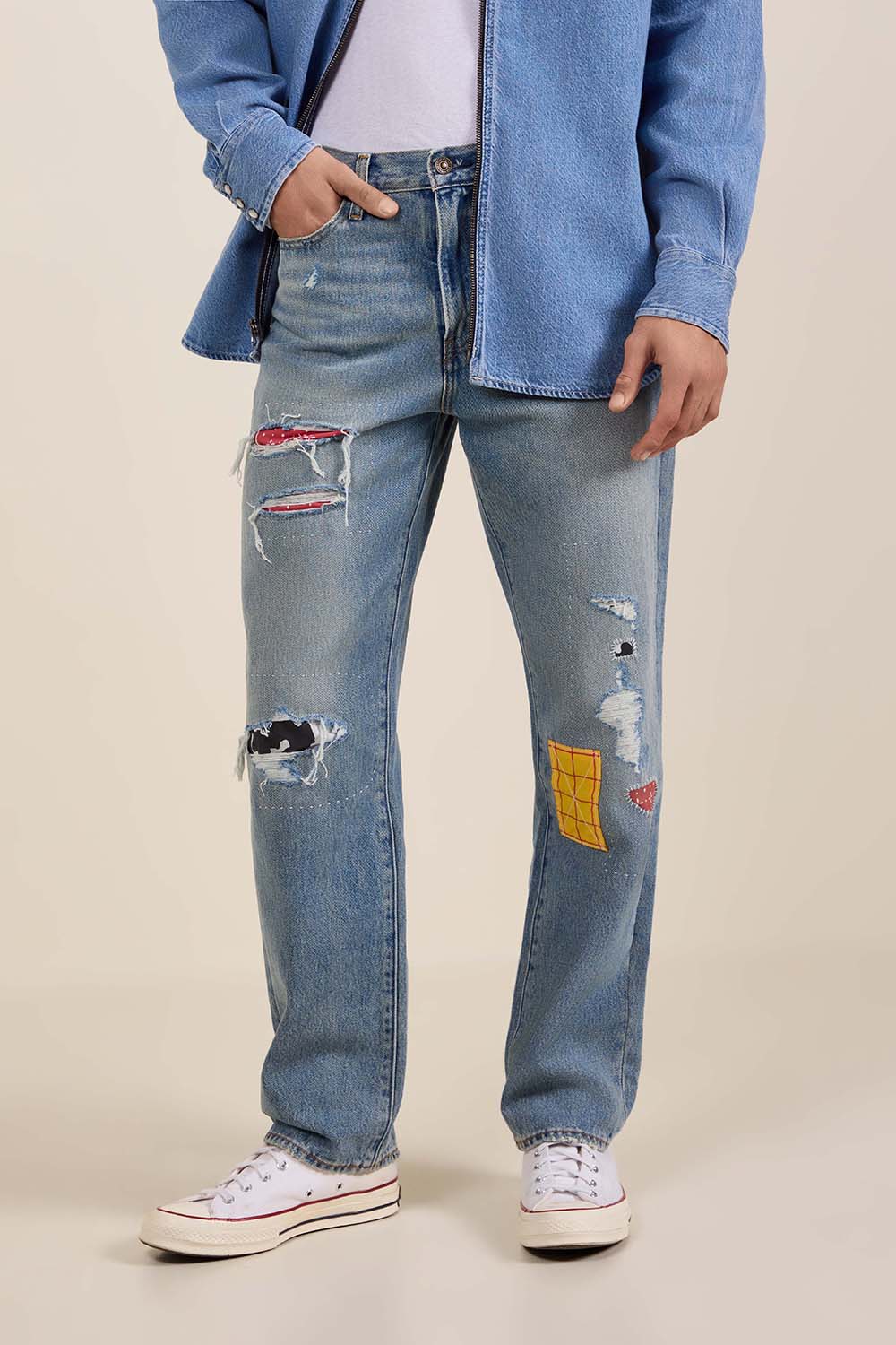 תמונת דוגמן קידמית של ליוויס X צעצוע של סיפור מכנסי ג'ינס 568