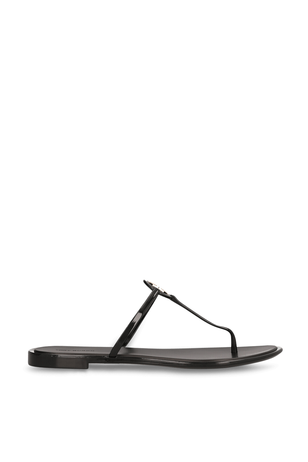 תמונה קידמית של כפכפי מילר שקופים עם לוגו מיני