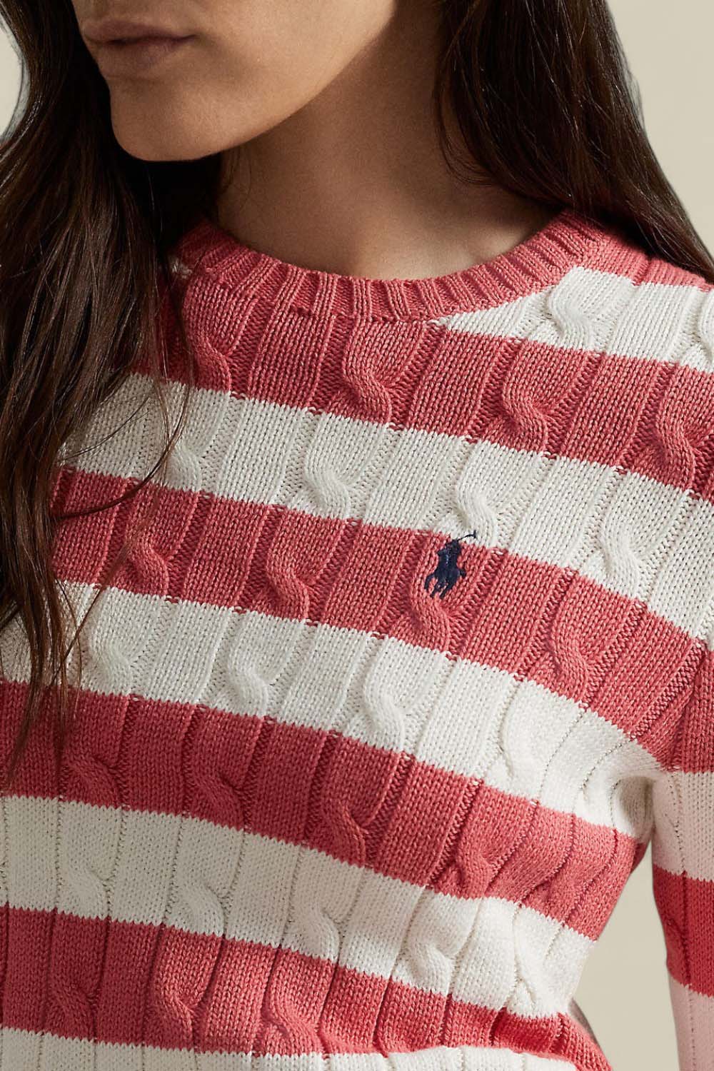 תמונת תקריב דוגמן של סריג כותנה