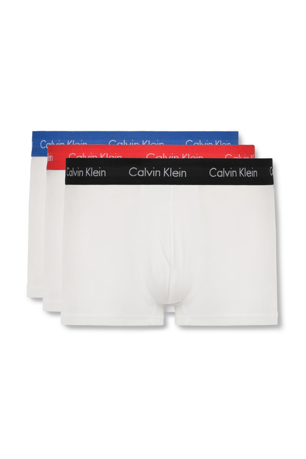 3 Pack Low Rise Trunks in White