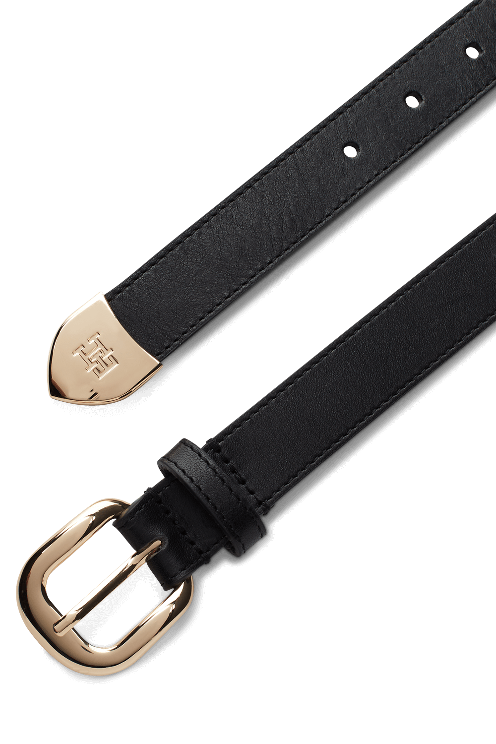 תמונה אחורית של חגורת עור