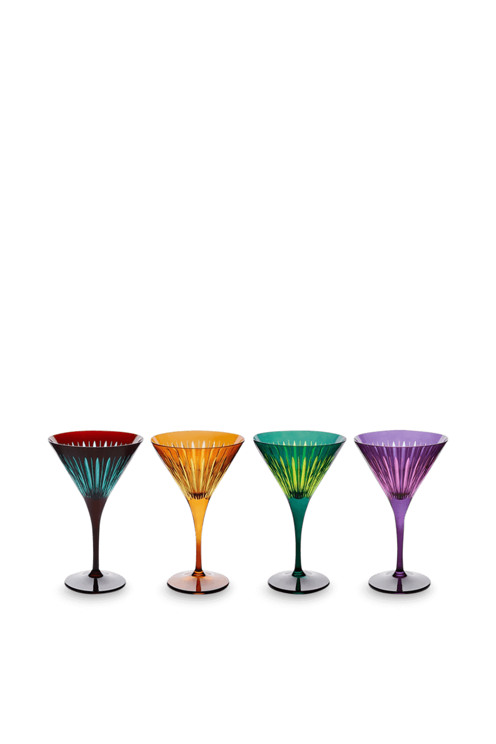 תמונה קידמית של PRISM Martini glass (S/4) - Assorted