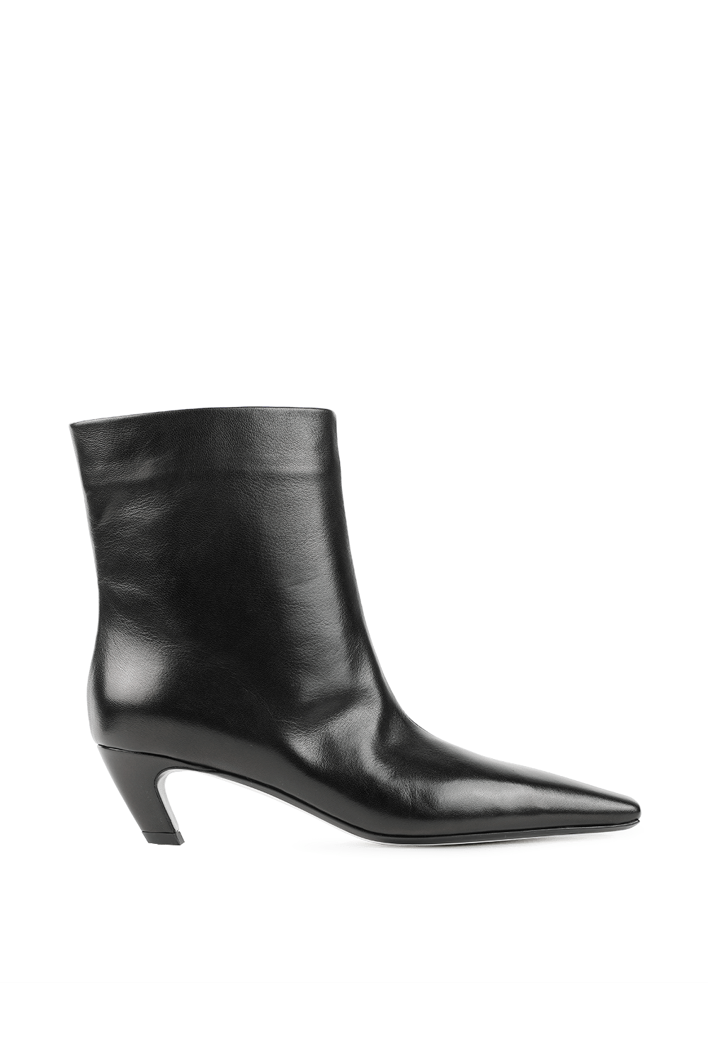 תמונה קידמית של מגפוני אריזונה שחורים מעור