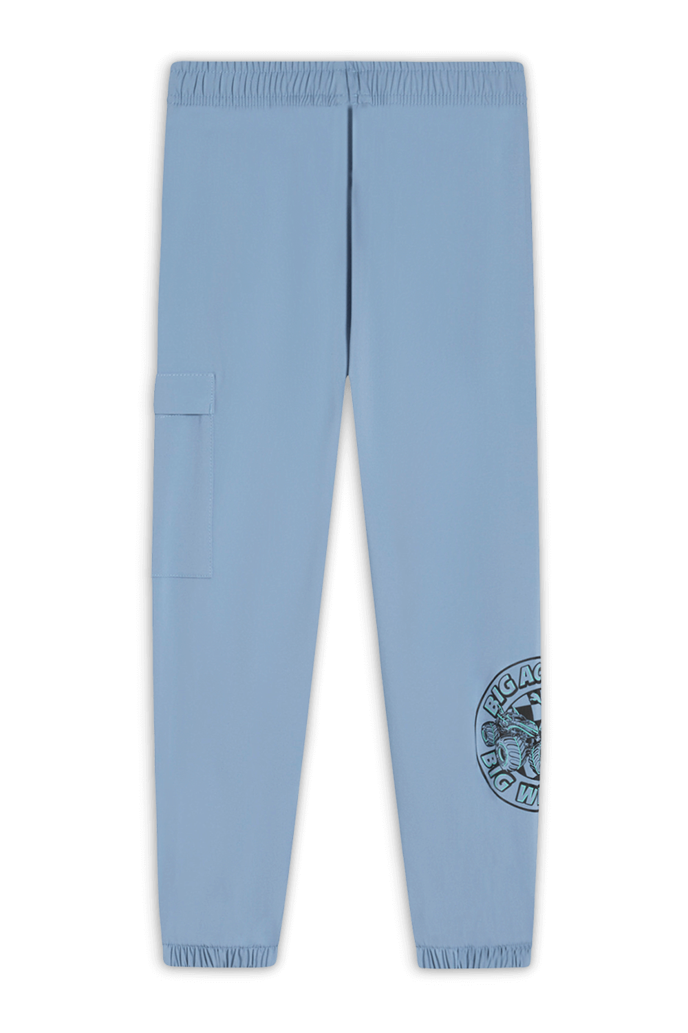 תמונה אחורית של מכנסי טרנינג קרגו