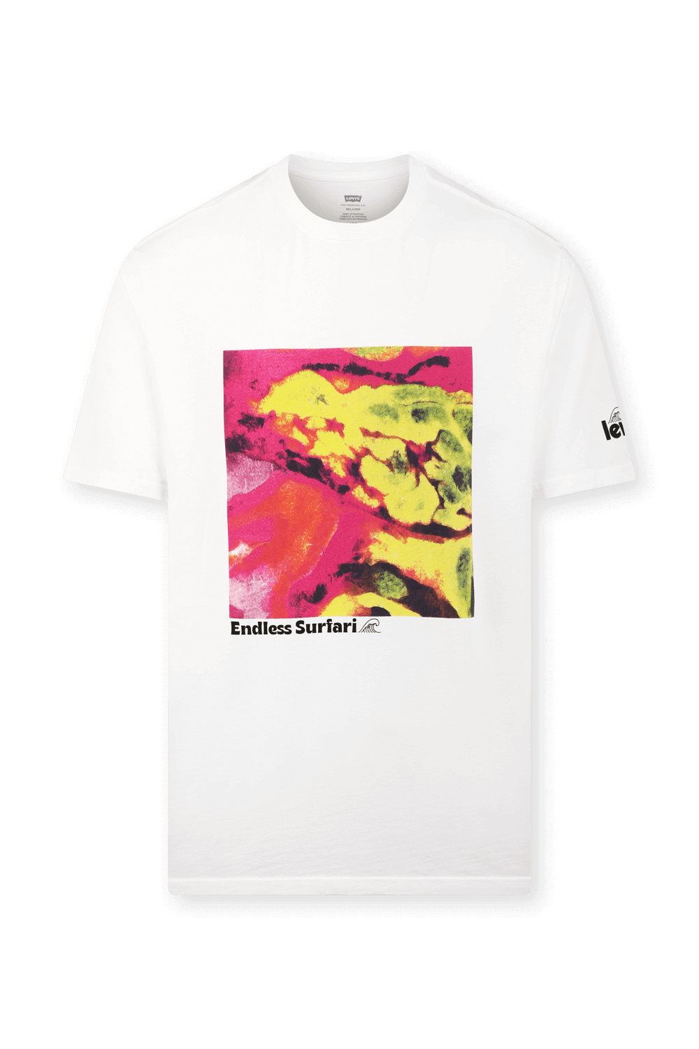 תמונה קידמית של חולצת טי רילקס עם הדפס גרפי