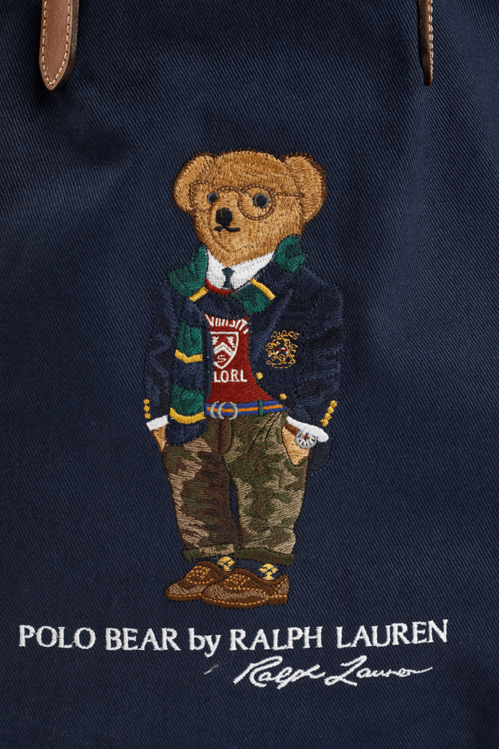 polo bear twill shopper tote