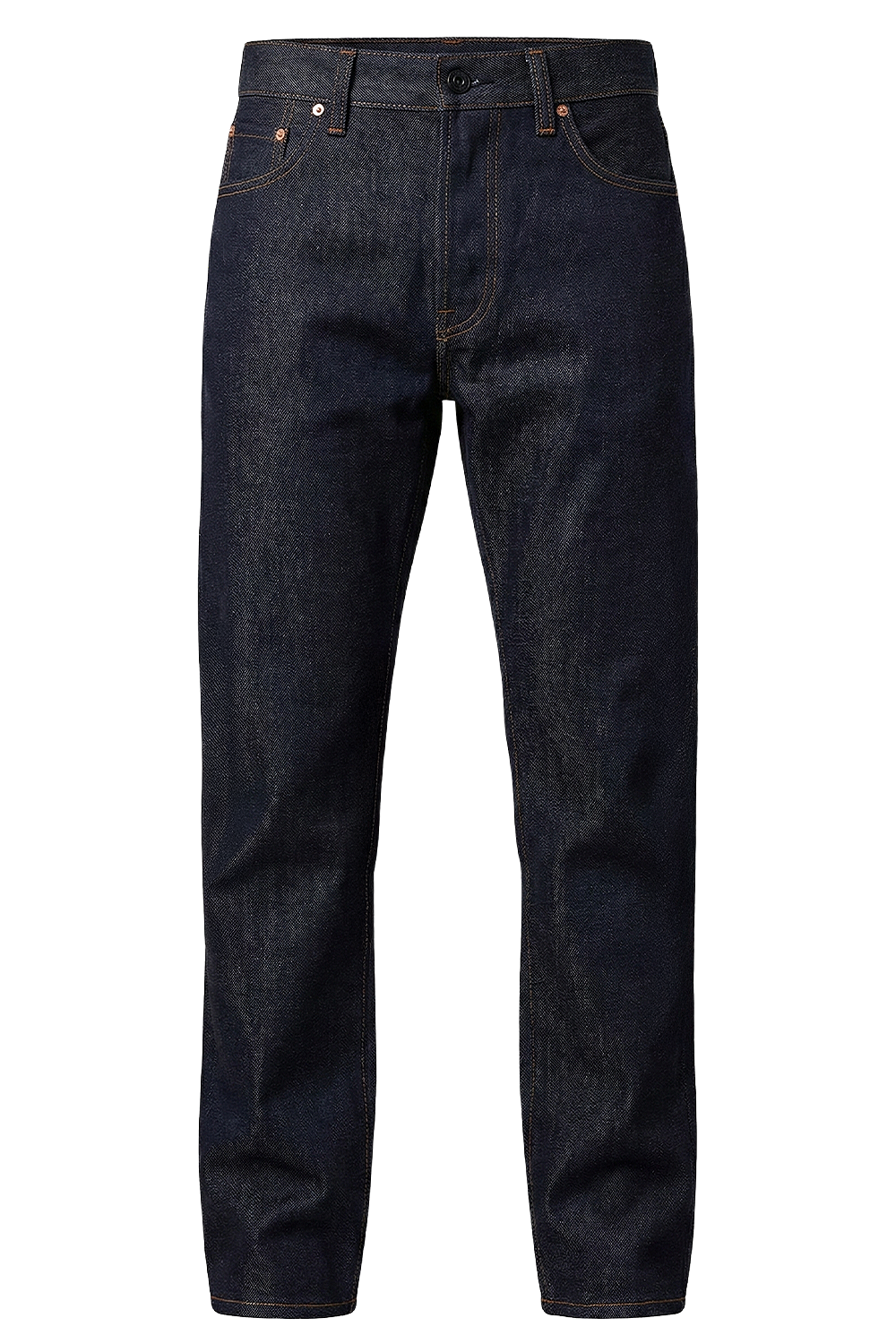 תמונה קידמית של מכנסי ג'ינס