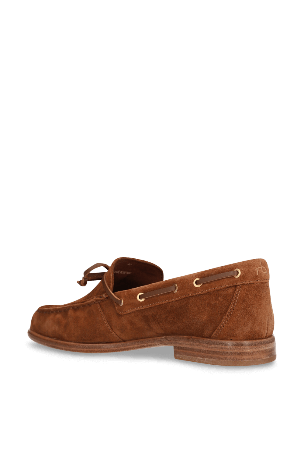 תמונה אחורית של נעלי מוקסינים