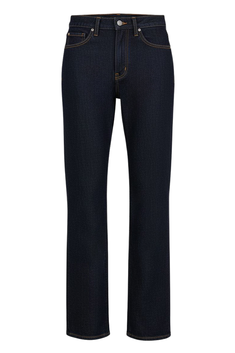 תמונה קידמית של מכנסי ג'ינס בגזרה ישרה