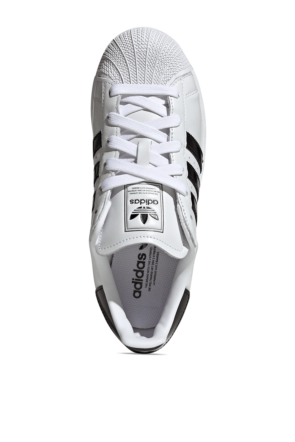 תמונת פנים של נעלי סניקרס סופרסטאר