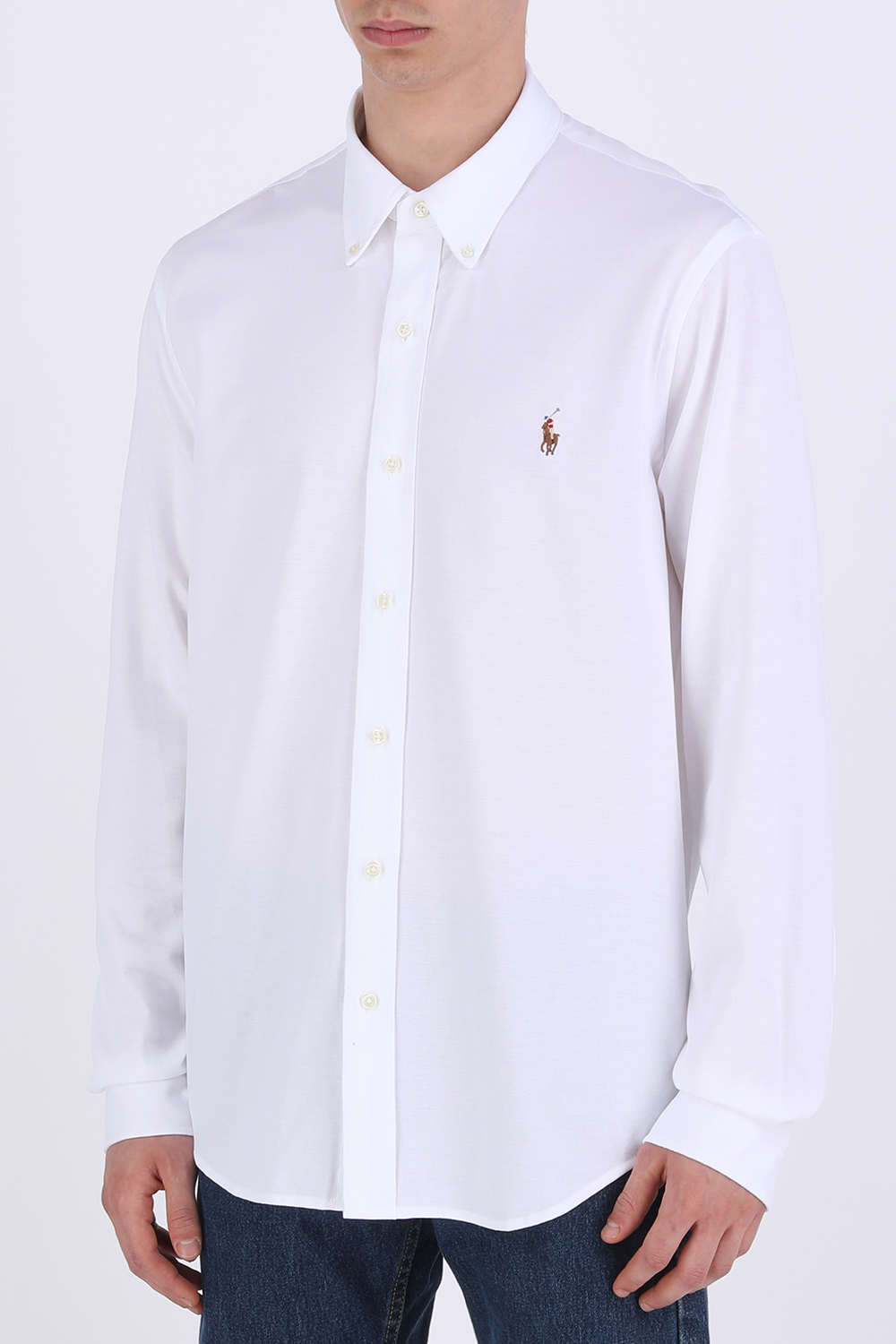 white polo ralph lauren button up