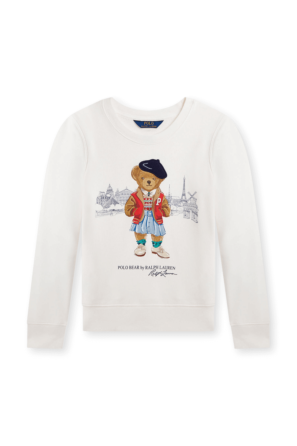 תמונה קידמית של סווטשירט עם צווארון מעוגל- גילאי 8-16 שנים