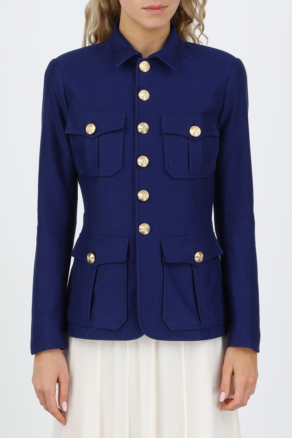 blue polo blazer