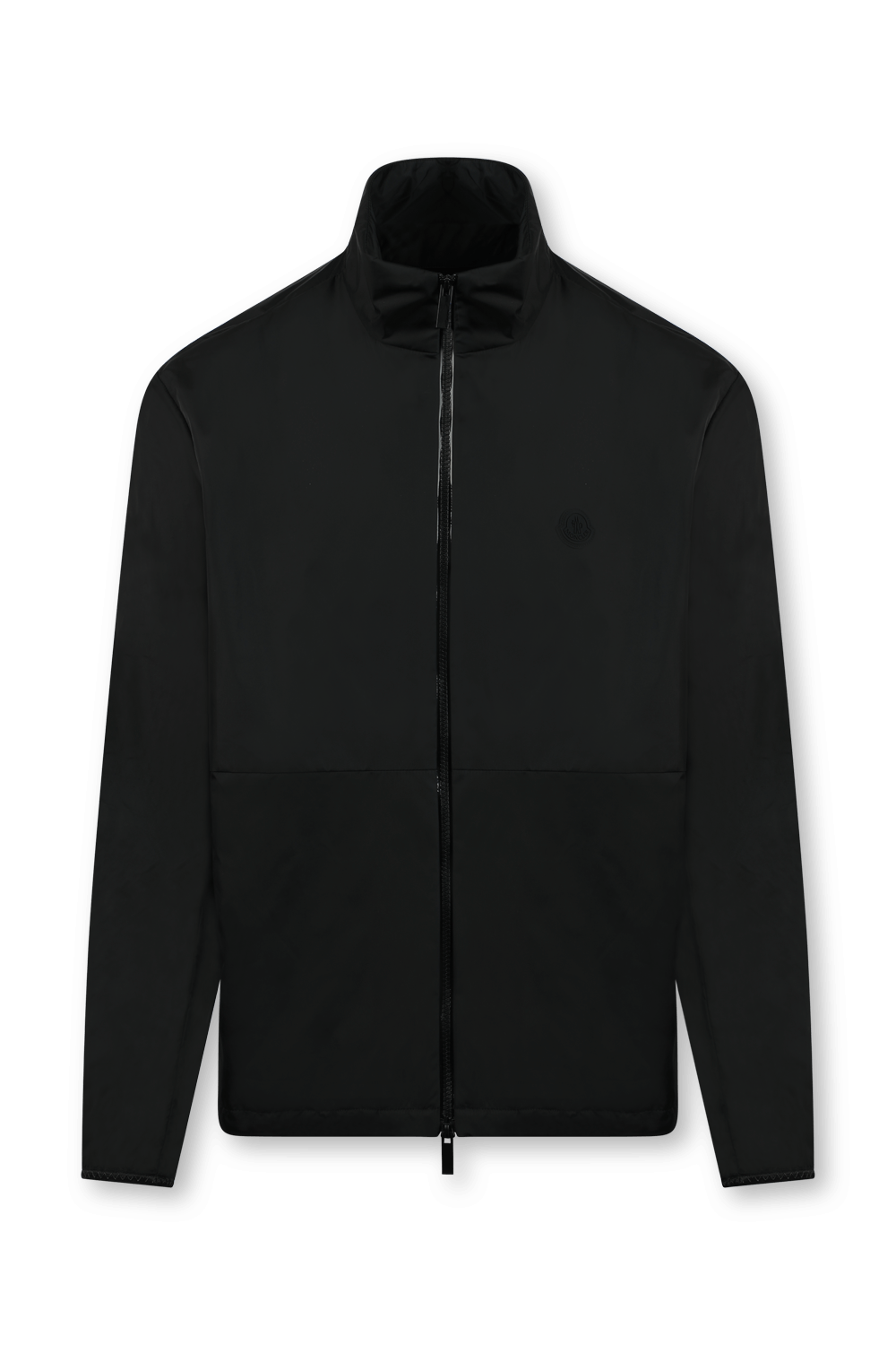 תמונה קידמית של מעיל גשם שחור מט