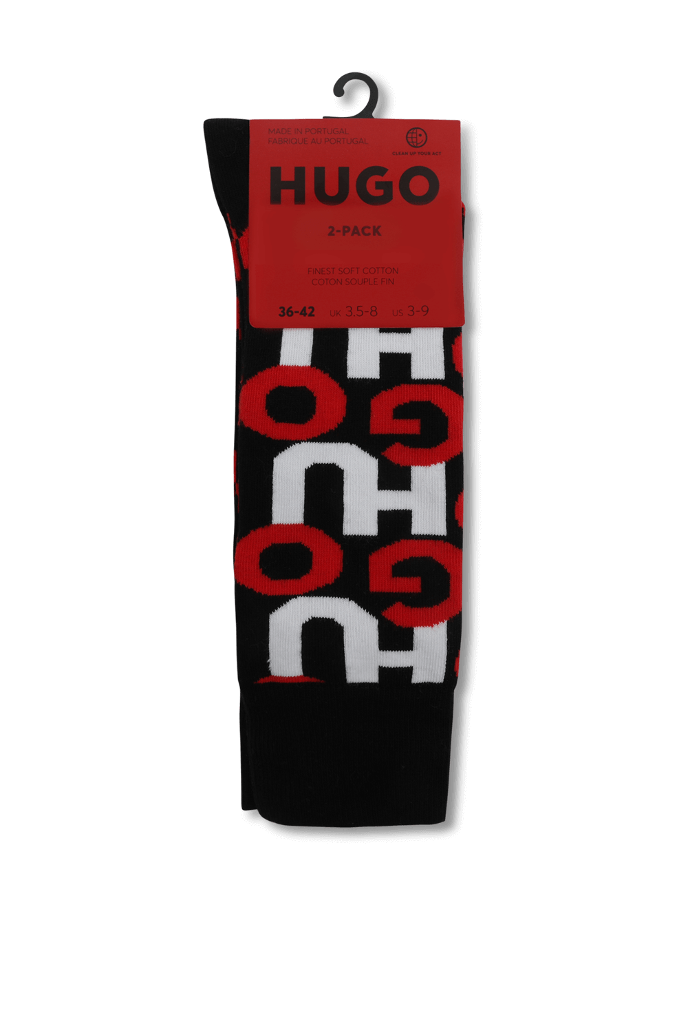 תמונה קידמית של זוג גרביים לוגומאניים