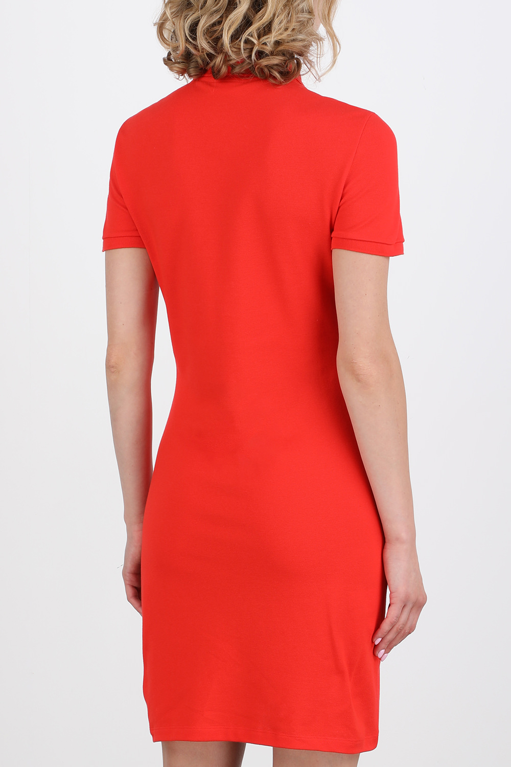 תמונת דוגמן אחורית של Polo Dress in Red