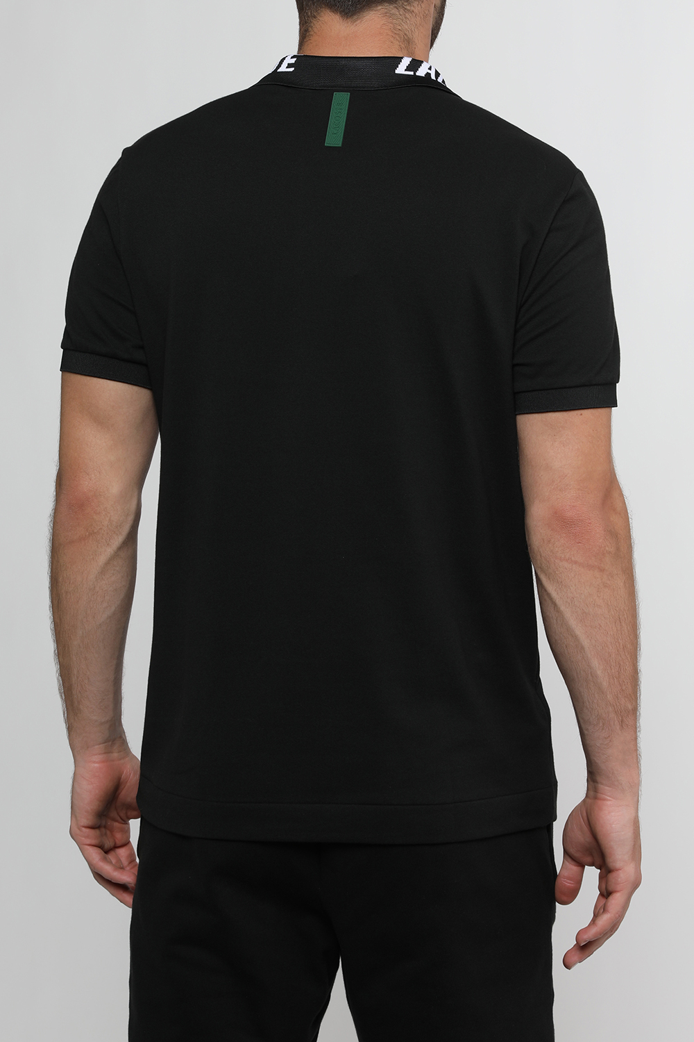 תמונת דוגמן אחורית של חולצת פולו עם רקמה