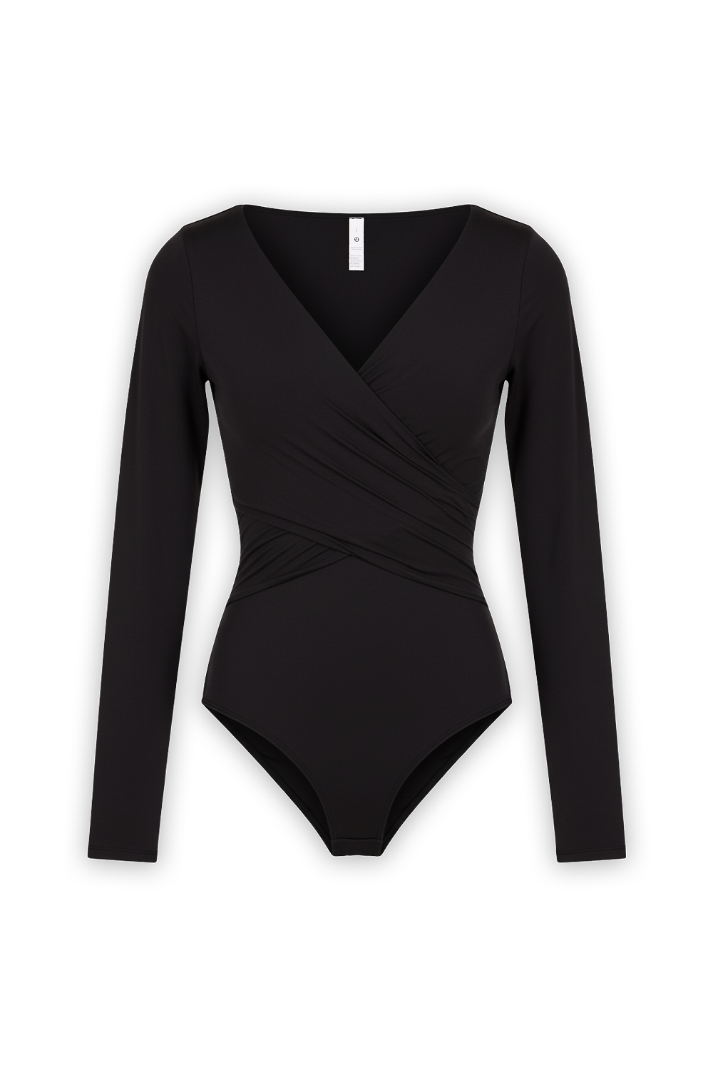 תמונה קידמית של Nulu Wrap-Front Long-Sleeve Bodysuit