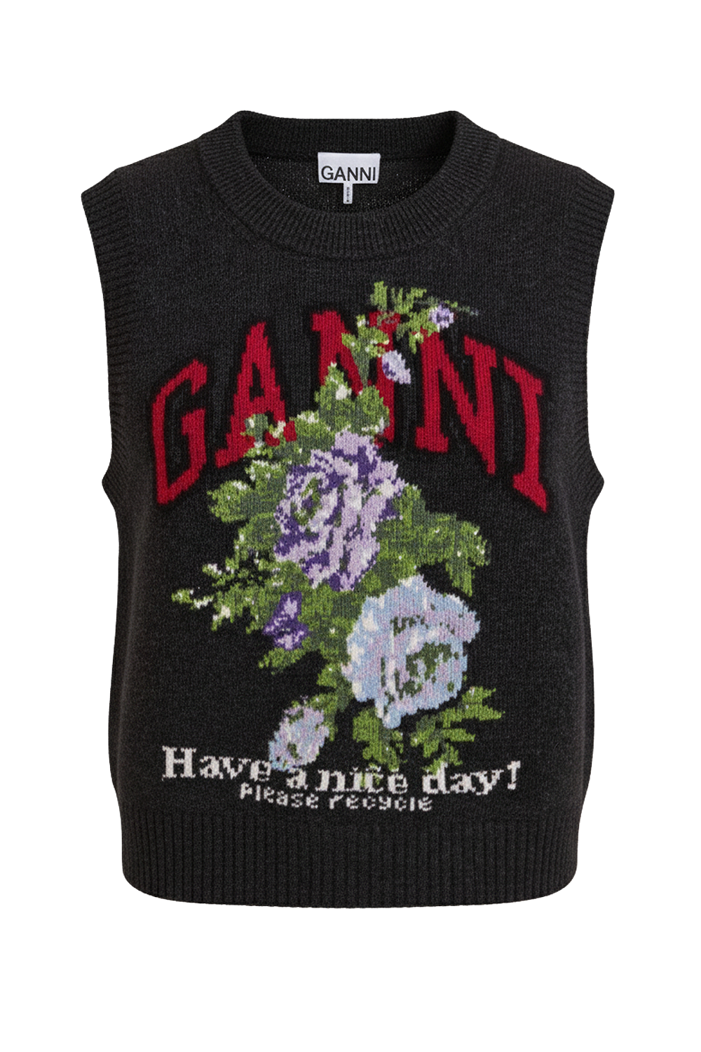 תמונה קידמית של אפודת צמר