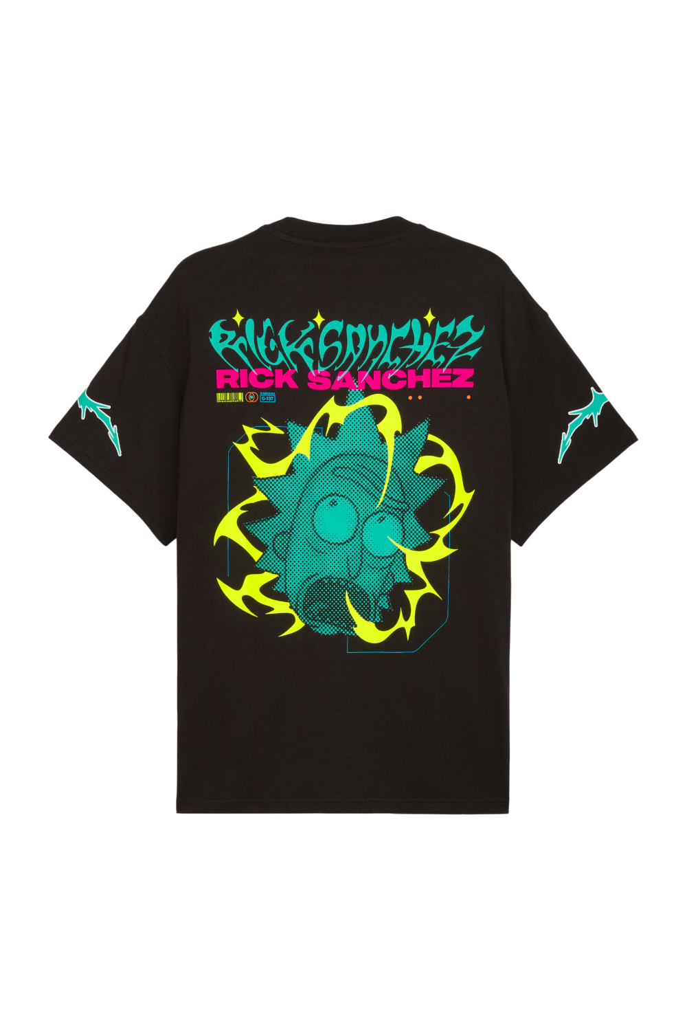 תמונה אחורית של פומה X מלו ריק אנד מורטי חולצת טי