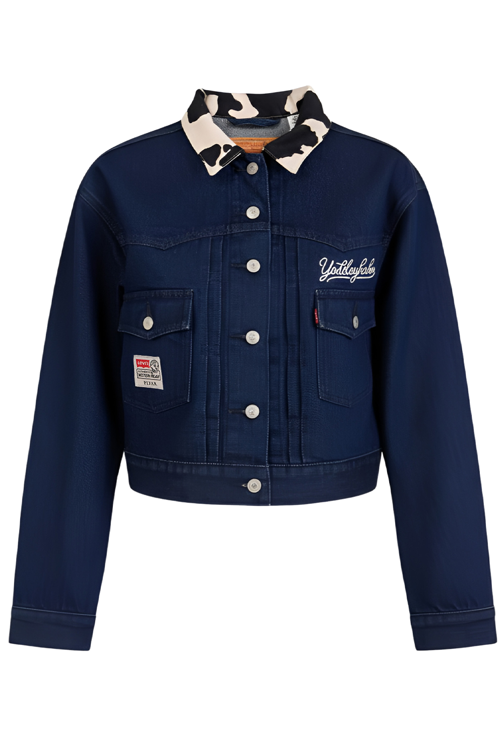 תמונה קידמית של ליוויס X צעצוע של סיפור ז'קט ג'ינס