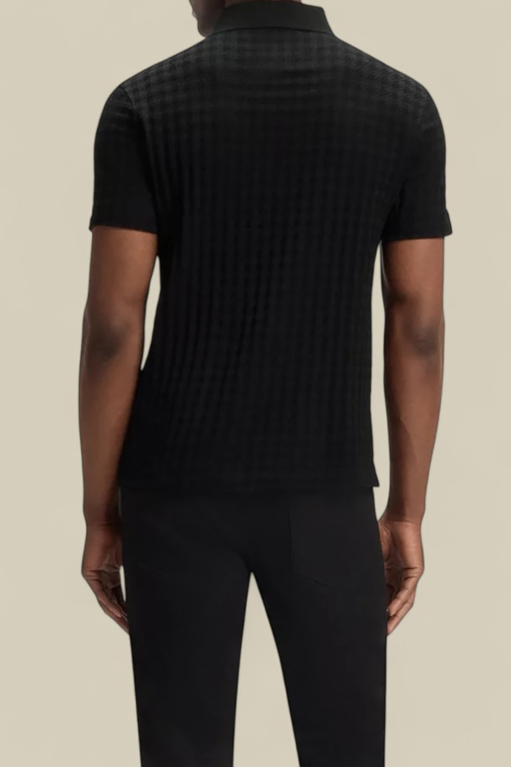 תמונת דוגמן אחורית של בוס X פורשה חולצת פולו