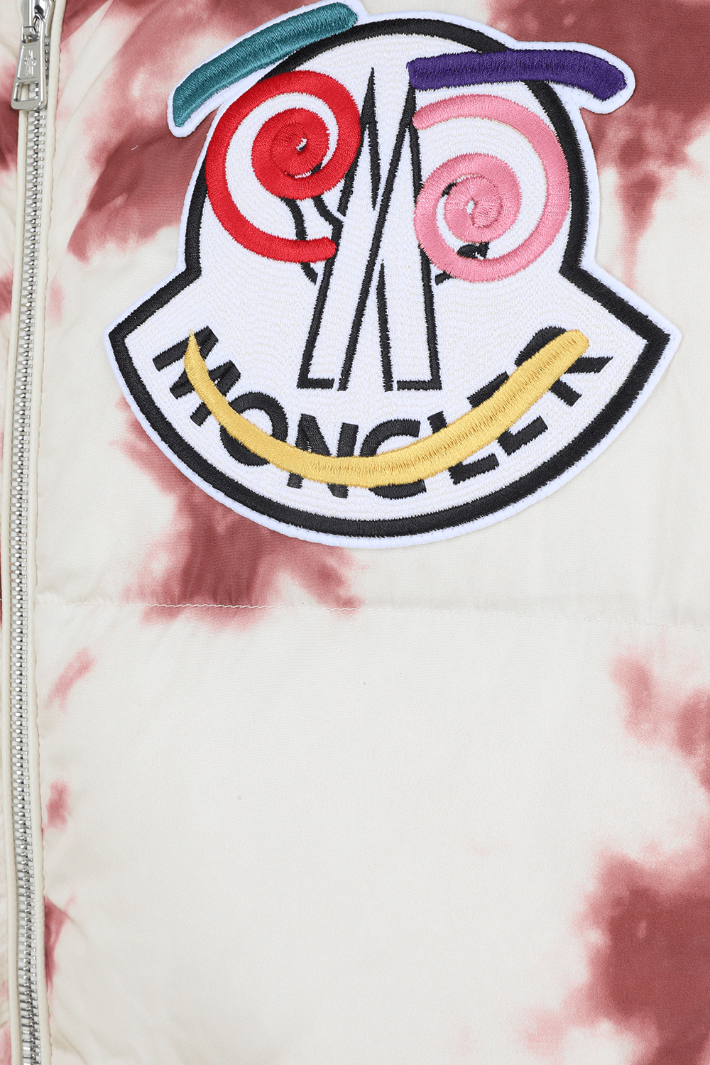 תמונה אחורית של מונקלר 1952 וסט פאפר בהדפס טאי דאי