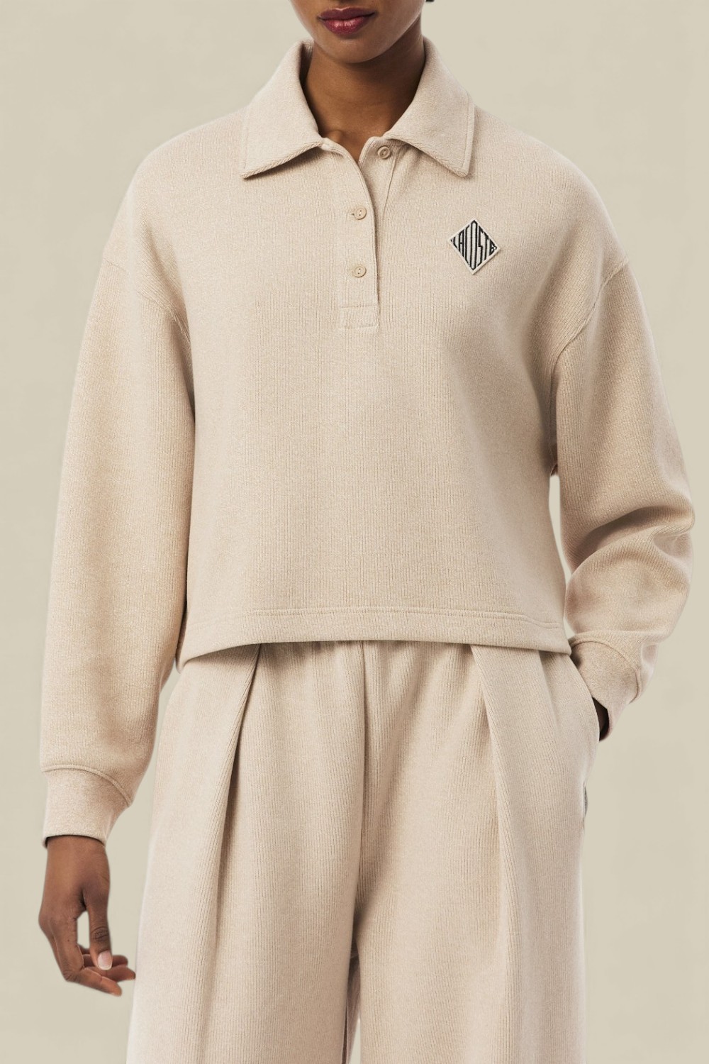 תמונת דוגמן קידמית של סווטשירט אוברסייז PRE LINE