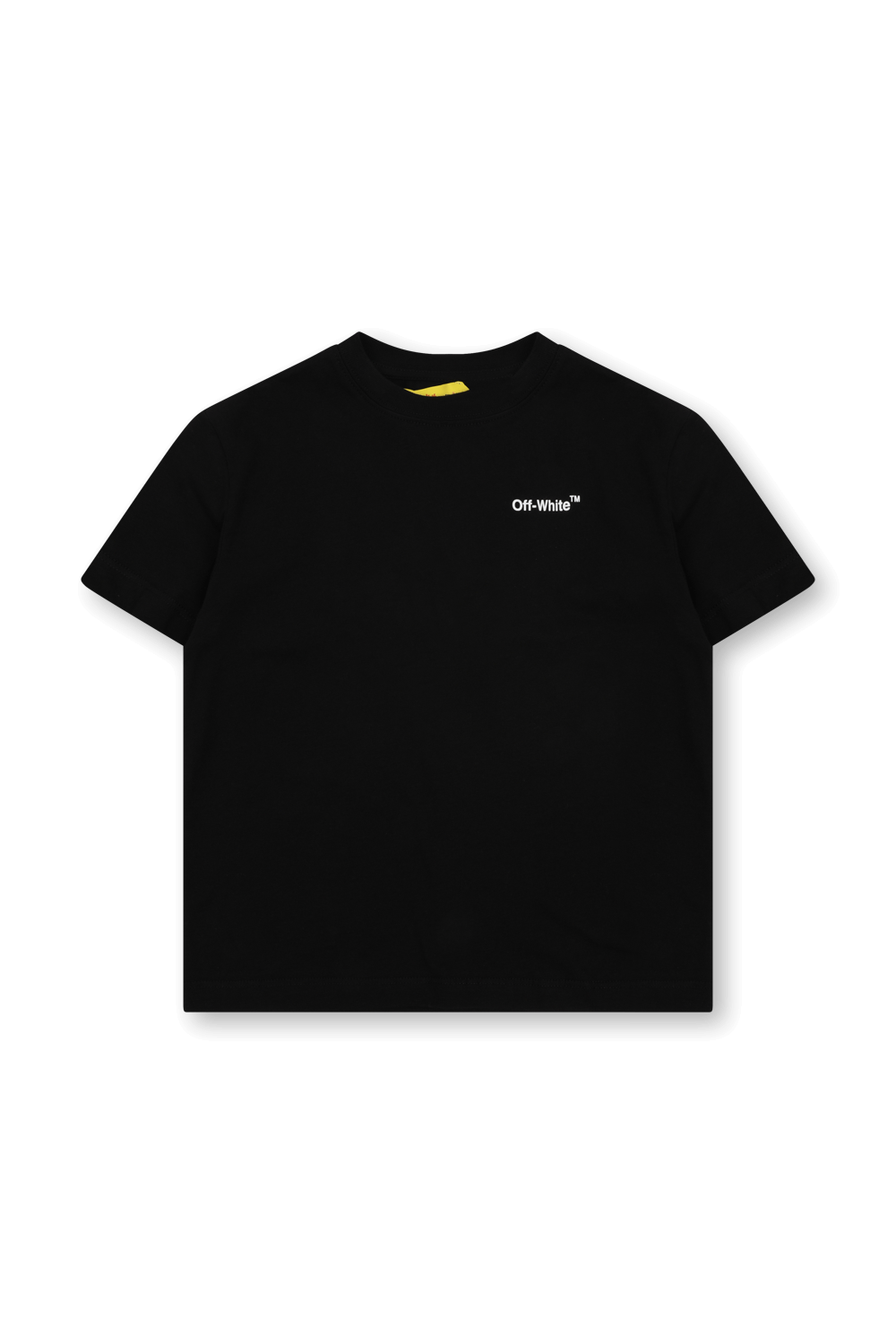 תמונה קידמית של גילאי 8-12 חולצת לוגו עם הדפס חצים בגב