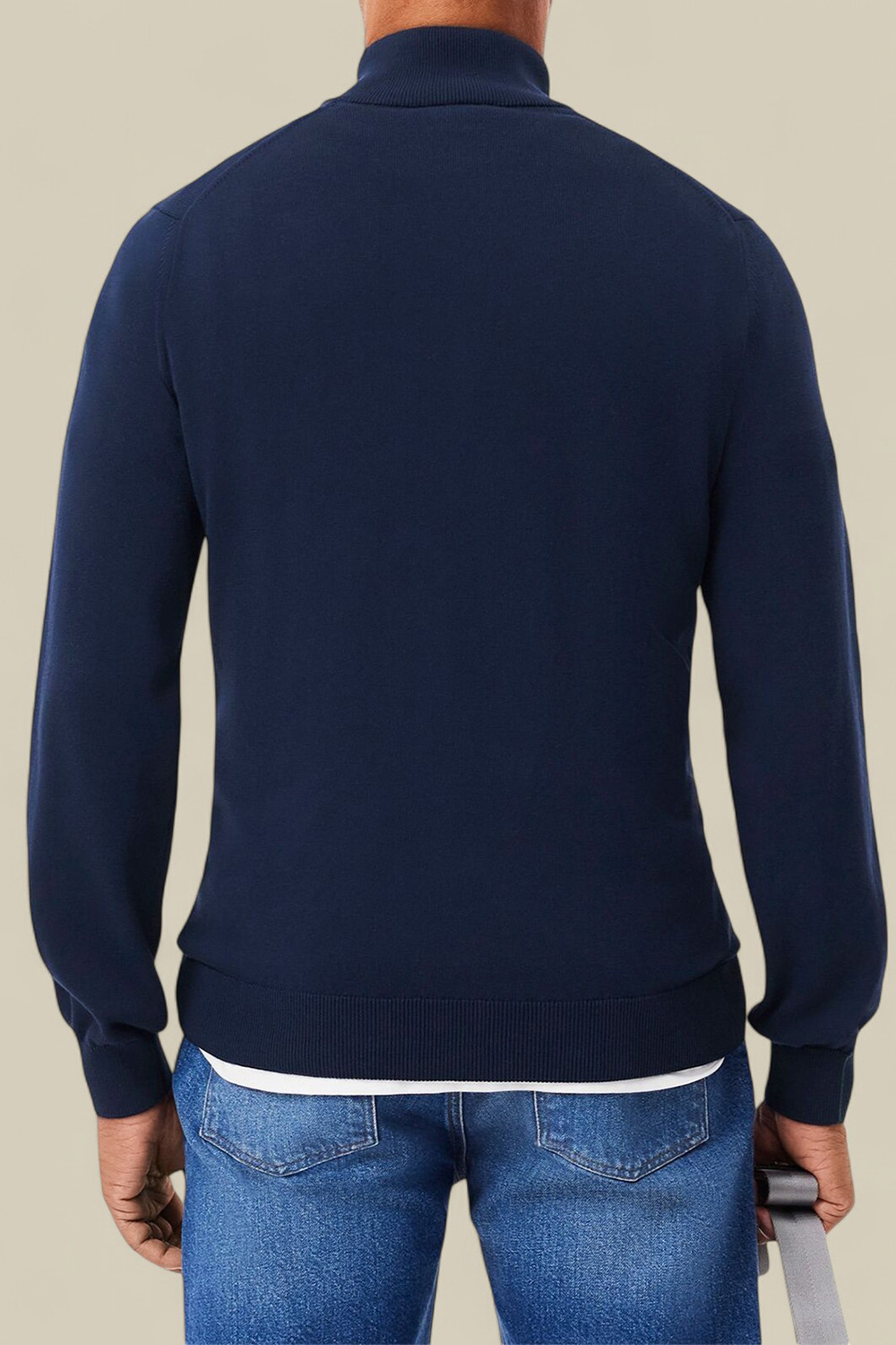 תמונת דוגמן אחורית של סריג כותנה