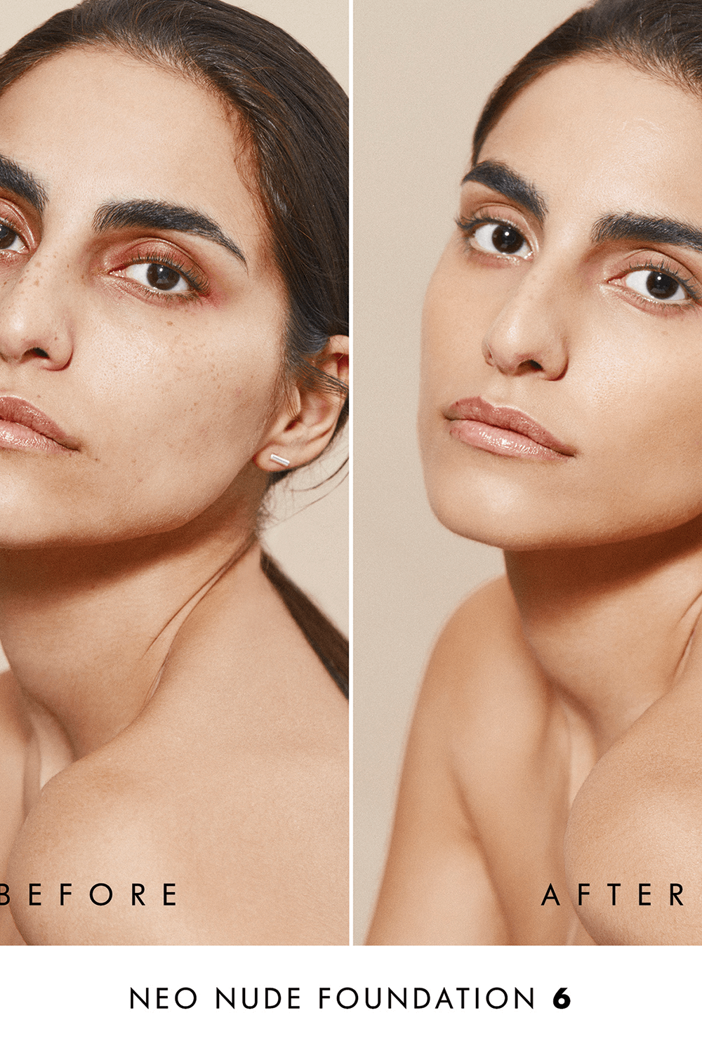 תמונת תקריב של מייק אפ