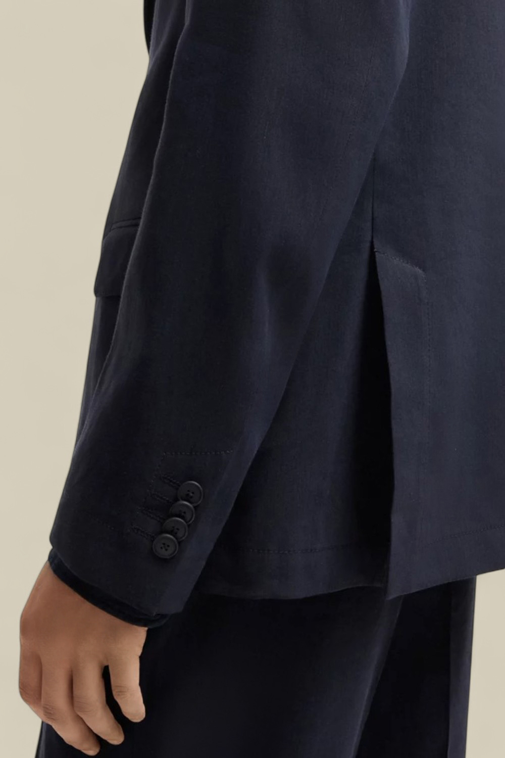 ז'קט מחוייט מפשתן