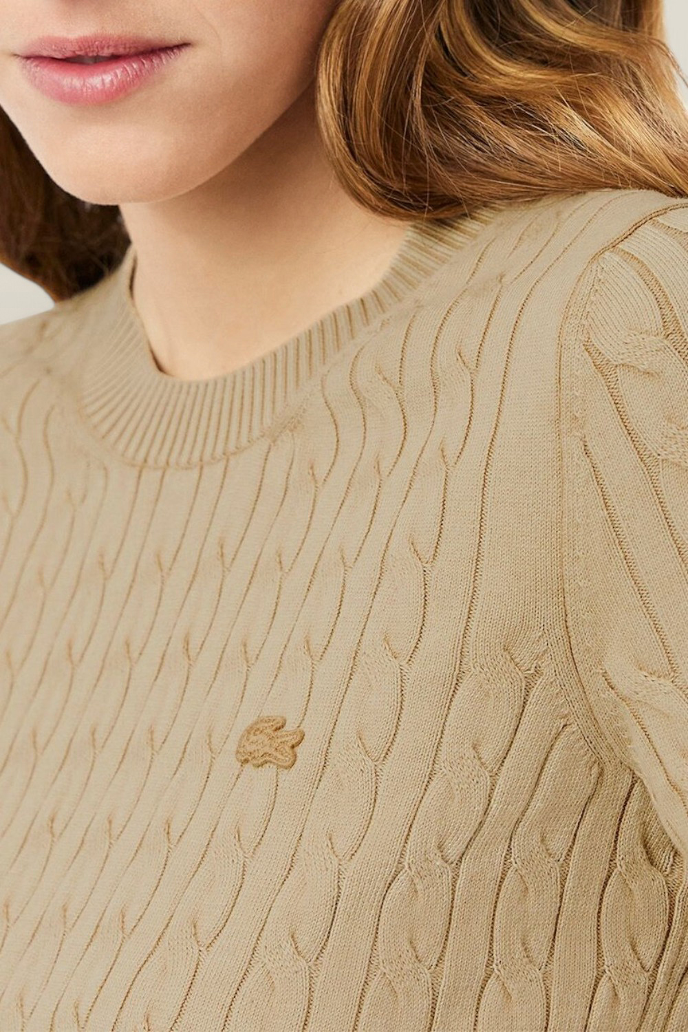 תמונת תקריב דוגמן של סריג כותנה