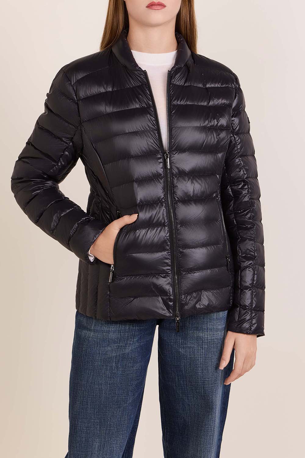 תמונת דוגמן קידמית של מעיל פוך