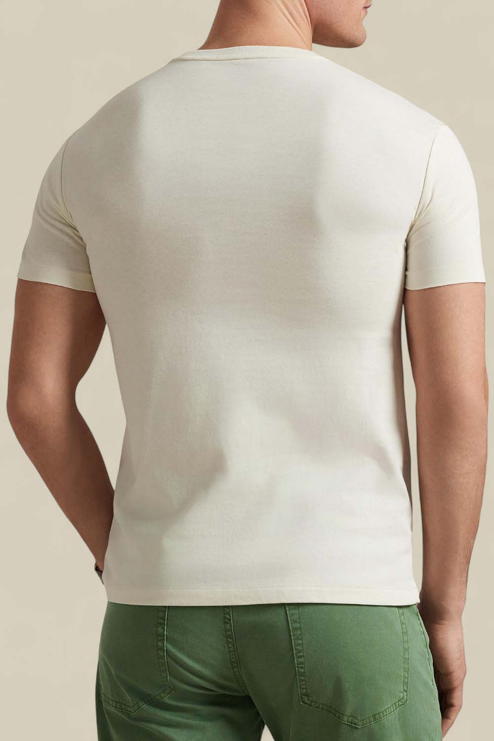 תמונת דוגמן אחורית של חולצת טי מכותנה