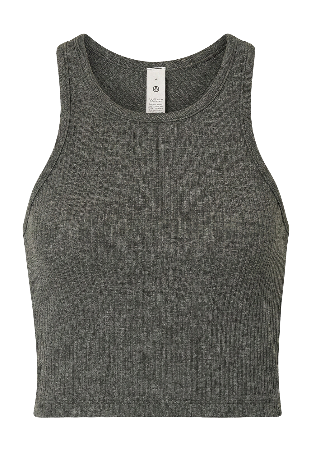 תמונה קידמית של Ebb to Street Cropped Racerback Tank Top