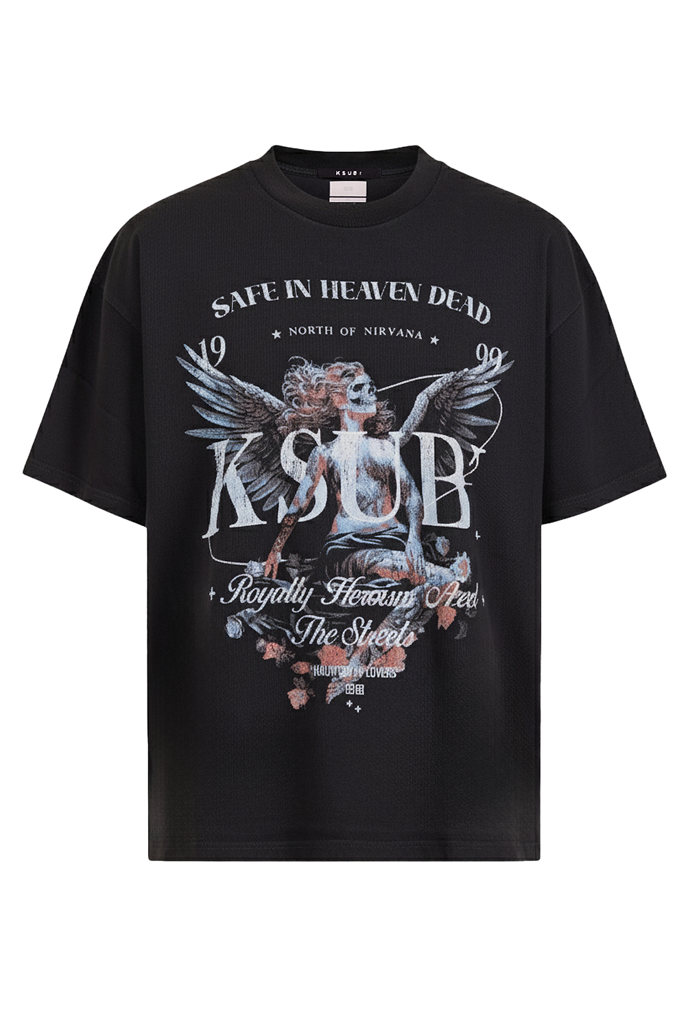 תמונה קידמית של חולצת טי אוברסייז