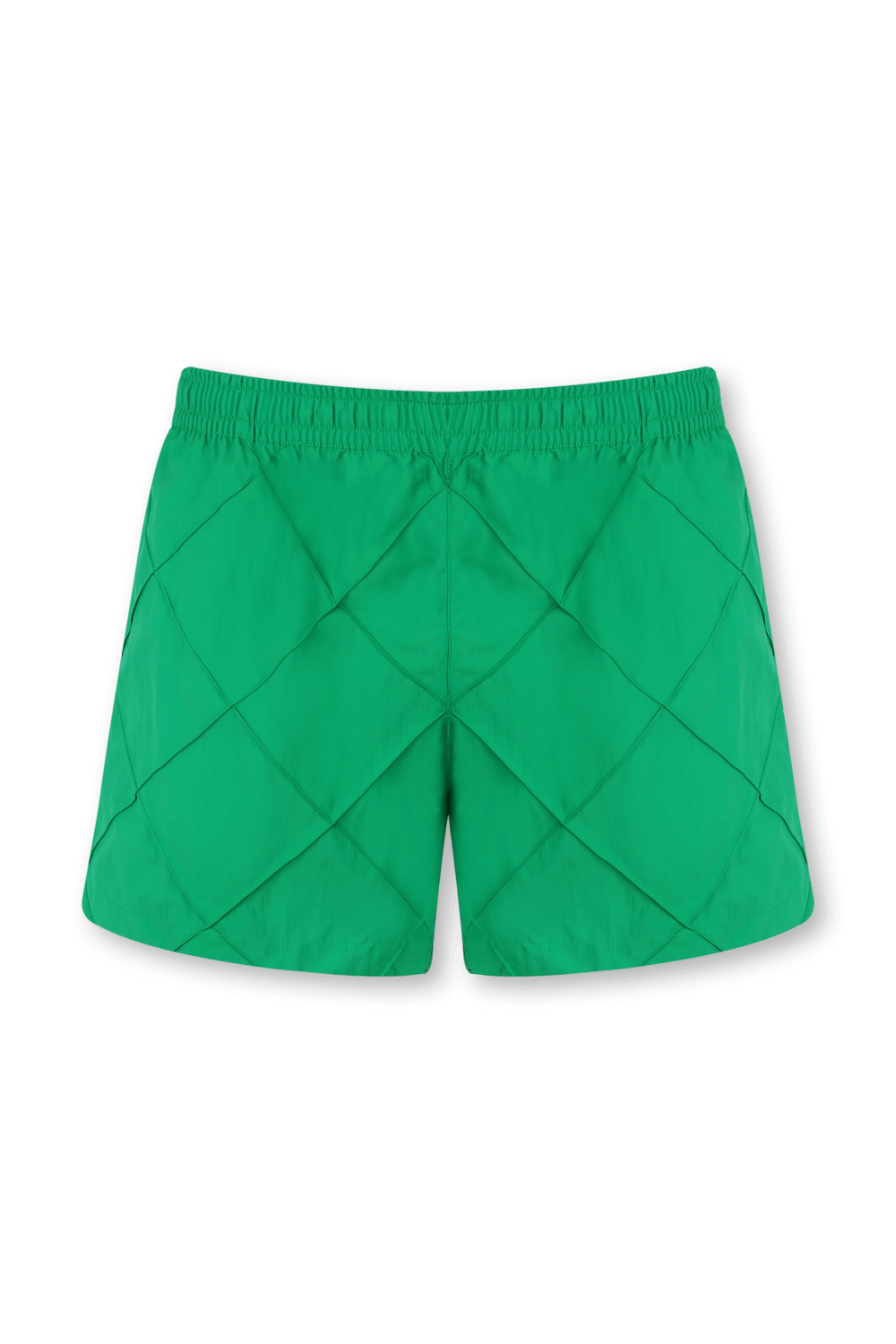 תמונה קידמית של מכנסי בגד ים קצרים ירוקים