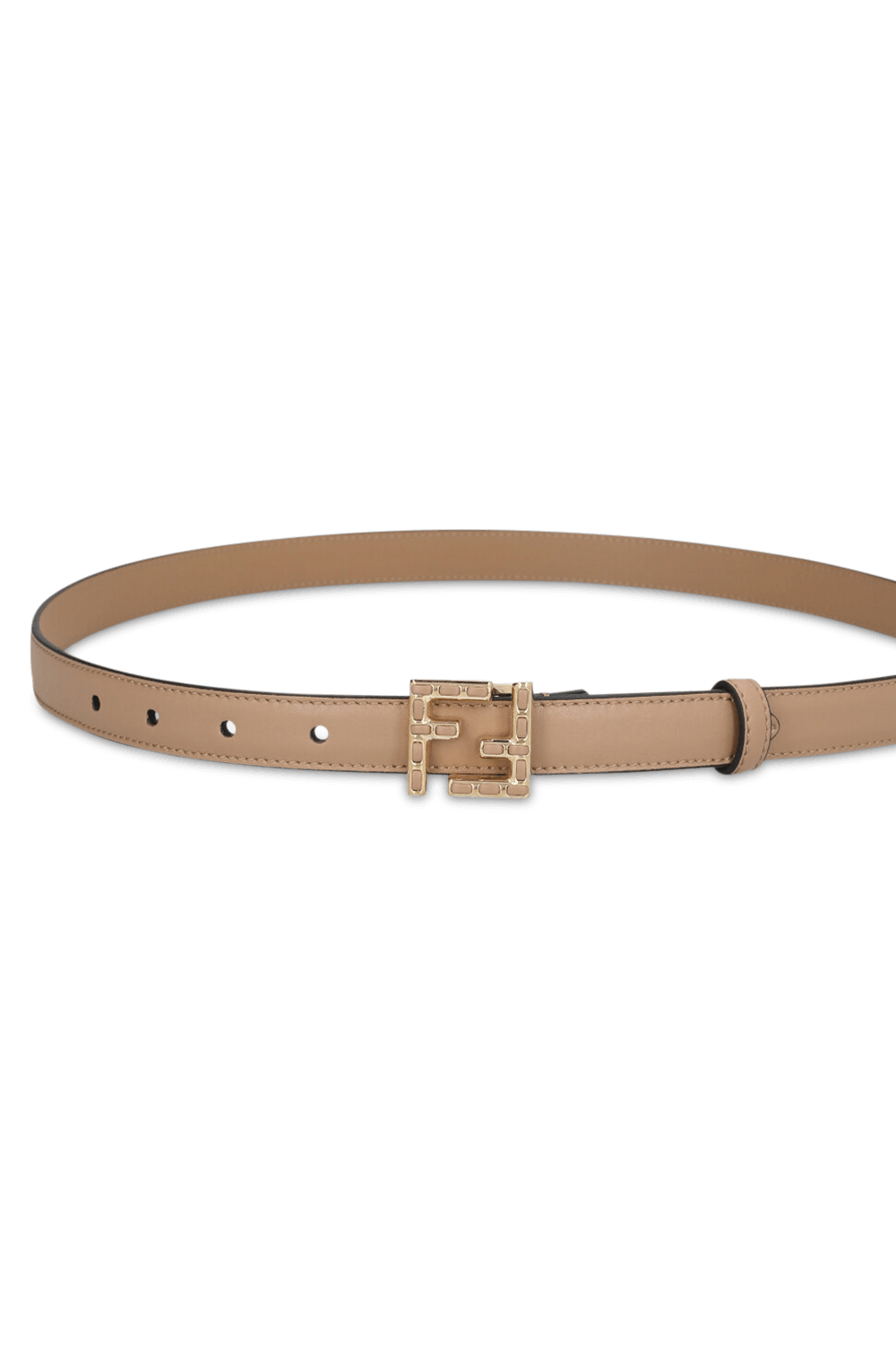 תמונת תקריב של חגורת עור