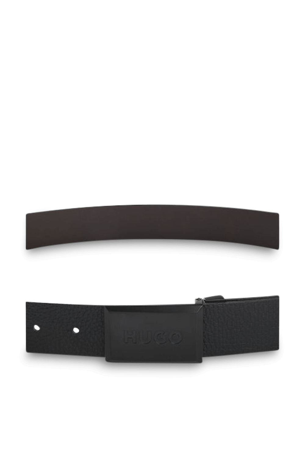 תמונה אחורית של חגורת עור